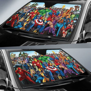 DC Hero Full Characters Car Sun Shades Movie Universal Fit 103530 - CarInspirations