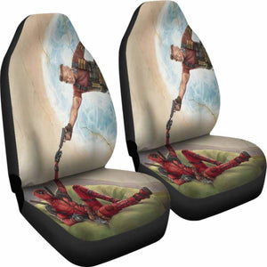 Deadpool Cable Funny Seat Covers 101719 Universal Fit - CarInspirations