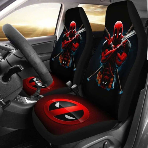 Deadpool Car Seat Covers 1 Universal Fit 051012 - CarInspirations
