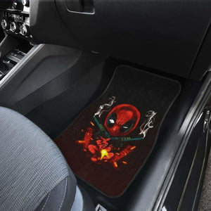 Deadpool Gun Logo Thug Car Floor Mats Universal Fit 051012 - CarInspirations