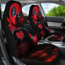 Load image into Gallery viewer, Deadpool Heart Hand Car Seat Covers Universal Fit 051012 - CarInspirations
