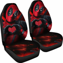 Load image into Gallery viewer, Deadpool Heart Hand Car Seat Covers Universal Fit 051012 - CarInspirations