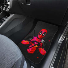 Load image into Gallery viewer, Deadpool Heart Hand Sign In Dark Theme Car Floor Mats Universal Fit 051012 - CarInspirations