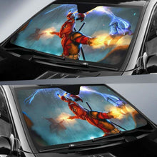 Load image into Gallery viewer, Deadpool Pikachu Team Auto Sun Shades 918b Universal Fit - CarInspirations