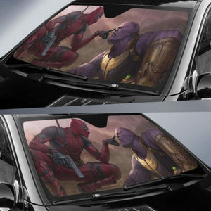 Deadpool vs Thanos Car Sunshade 918b Universal Fit - CarInspirations
