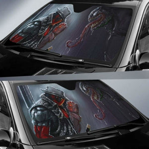 Deadpool Vs Venom Auto Sun Shades 918b Universal Fit - CarInspirations