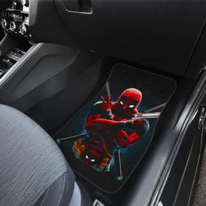 Deadpool With Guns Logo Marvel Car Floor Mats Universal Fit 051012 - CarInspirations