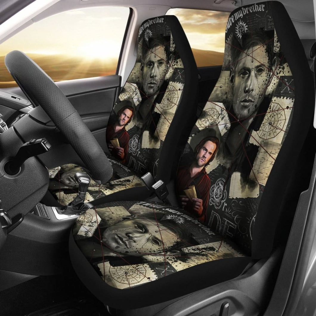 Dean And Sam Car Seat Covers Supernatural Movie H040320 Universal Fit 225311 - CarInspirations