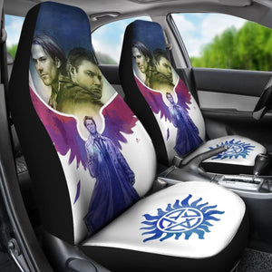 Dean And Sam Movie Supernatural Car Seat Covers H040320 Universal Fit 225311 - CarInspirations
