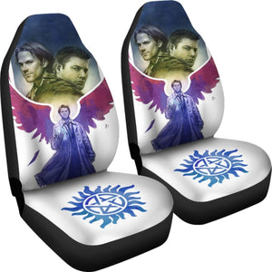 Dean And Sam Movie Supernatural Car Seat Covers H040320 Universal Fit 225311 - CarInspirations
