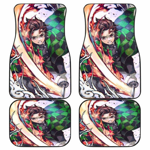 Demon Slaye Anime Car Mats Universal Fit - CarInspirations