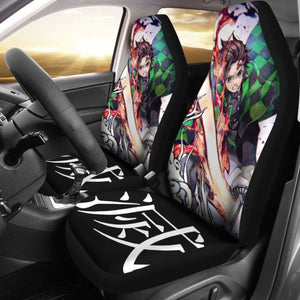 Demon Slayer Anime Seat Covers 101719 Universal Fit - CarInspirations