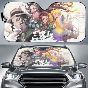 Demon Slayer Art Car Auto Sunshade Anime 2020 Universal Fit 225311 - CarInspirations