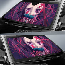 Load image into Gallery viewer, Demon Slayer Bloody Nezuko Car Auto Sunshade Anime 2020 Universal Fit 225311 - CarInspirations
