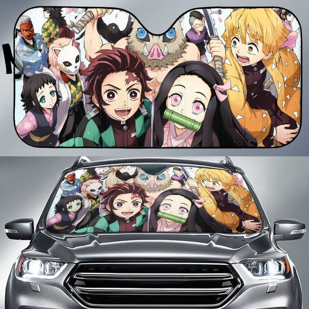 Demon Slayer Car Auto Sunshade Anime 2020 Universal Fit 225311 - CarInspirations