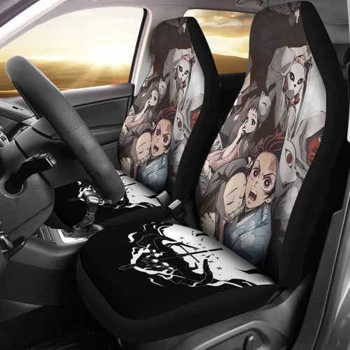 Demon Slayer Car Seat Covers For Anime Fan Universal Fit 194801 - CarInspirations