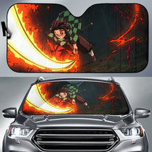 Load image into Gallery viewer, Demon Slayer Dance Of The Fire God Car Auto Sunshade Anime 2020 Universal Fit 225311 - CarInspirations