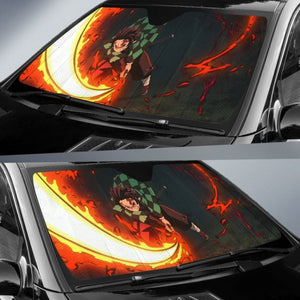 Demon Slayer Dance Of The Fire God Car Auto Sunshade Anime 2020 Universal Fit 225311 - CarInspirations
