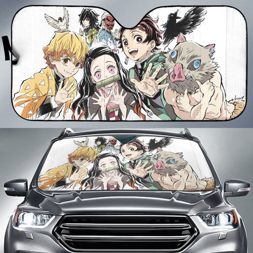 Demon Slayer Funny Car Auto Sunshade Anime 2020 Universal Fit 225311 - CarInspirations