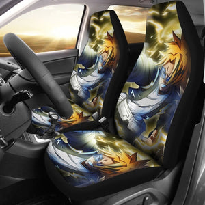 Denki Kaminari Car Seat Covers My Hero Academia Car Decor Universal Fit 194801 - CarInspirations