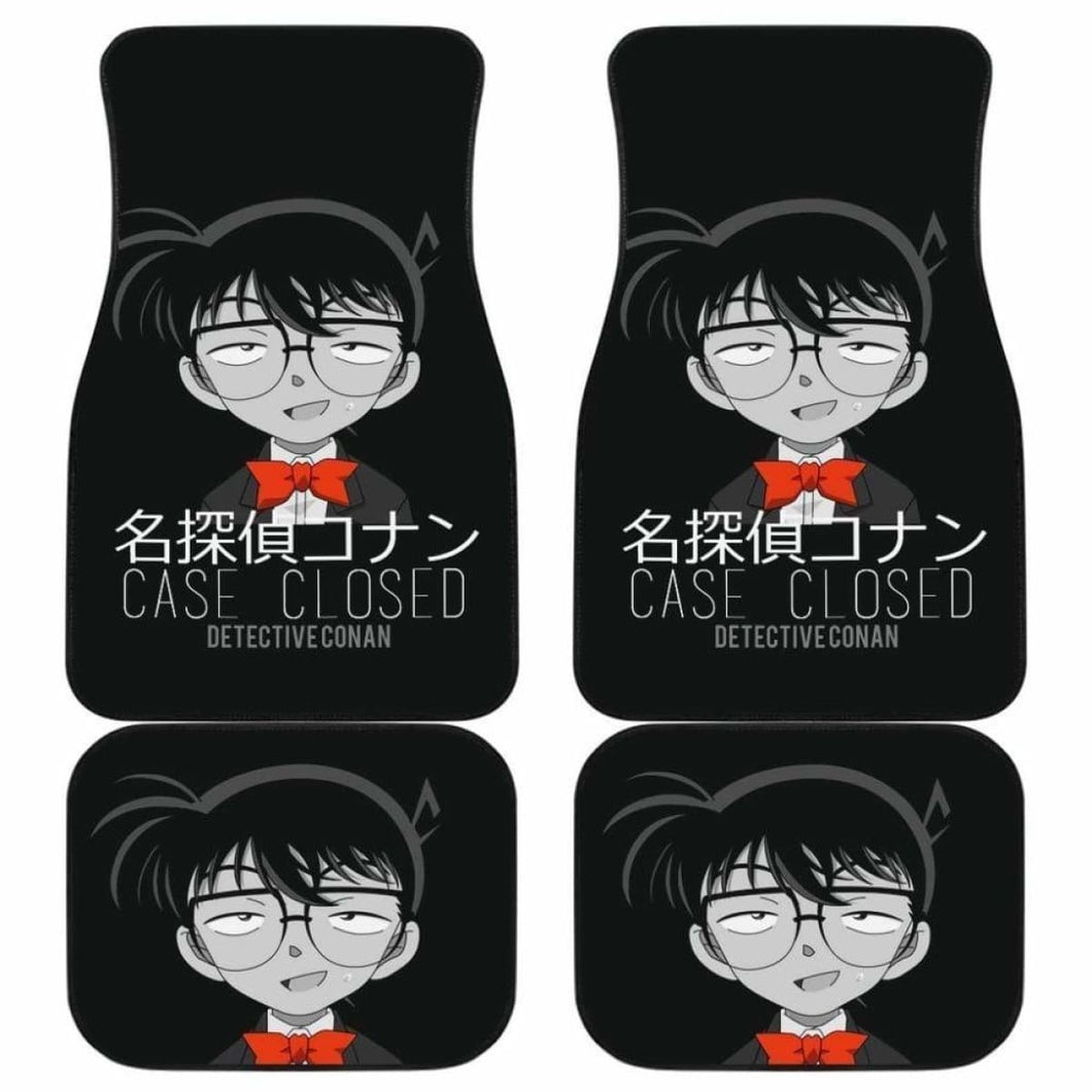 Detective Conan Case Closed In Black Theme Car Floor Mats Universal Fit 051012 - CarInspirations
