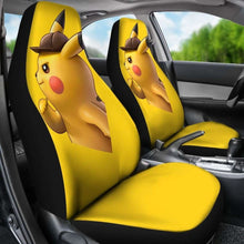 Load image into Gallery viewer, Detective Pikachu Car Seat Covers Universal Fit 051012 - CarInspirations