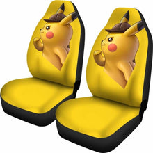 Load image into Gallery viewer, Detective Pikachu Car Seat Covers Universal Fit 051012 - CarInspirations