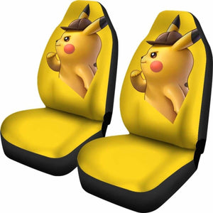 Detective Pikachu Car Seat Covers Universal Fit 051012 - CarInspirations