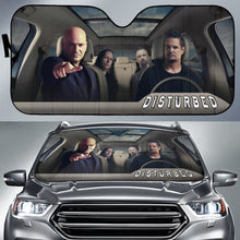 Load image into Gallery viewer, Disturbed Car Auto Sun Shade Rock Band Fan Gift Idea Universal Fit 174503 - CarInspirations
