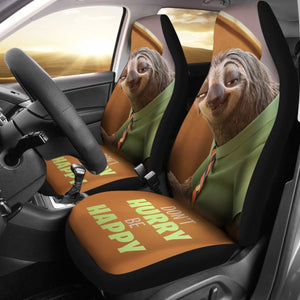 DonT Hurry Be Happy Sloth Zootopia Car Seat Covers Lt04 Universal Fit 225721 - CarInspirations