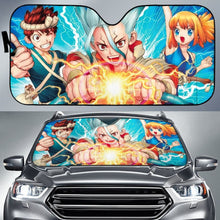 Load image into Gallery viewer, Dr Stone Art Auto Sunshade Anime 2020 Universal Fit 225311 - CarInspirations