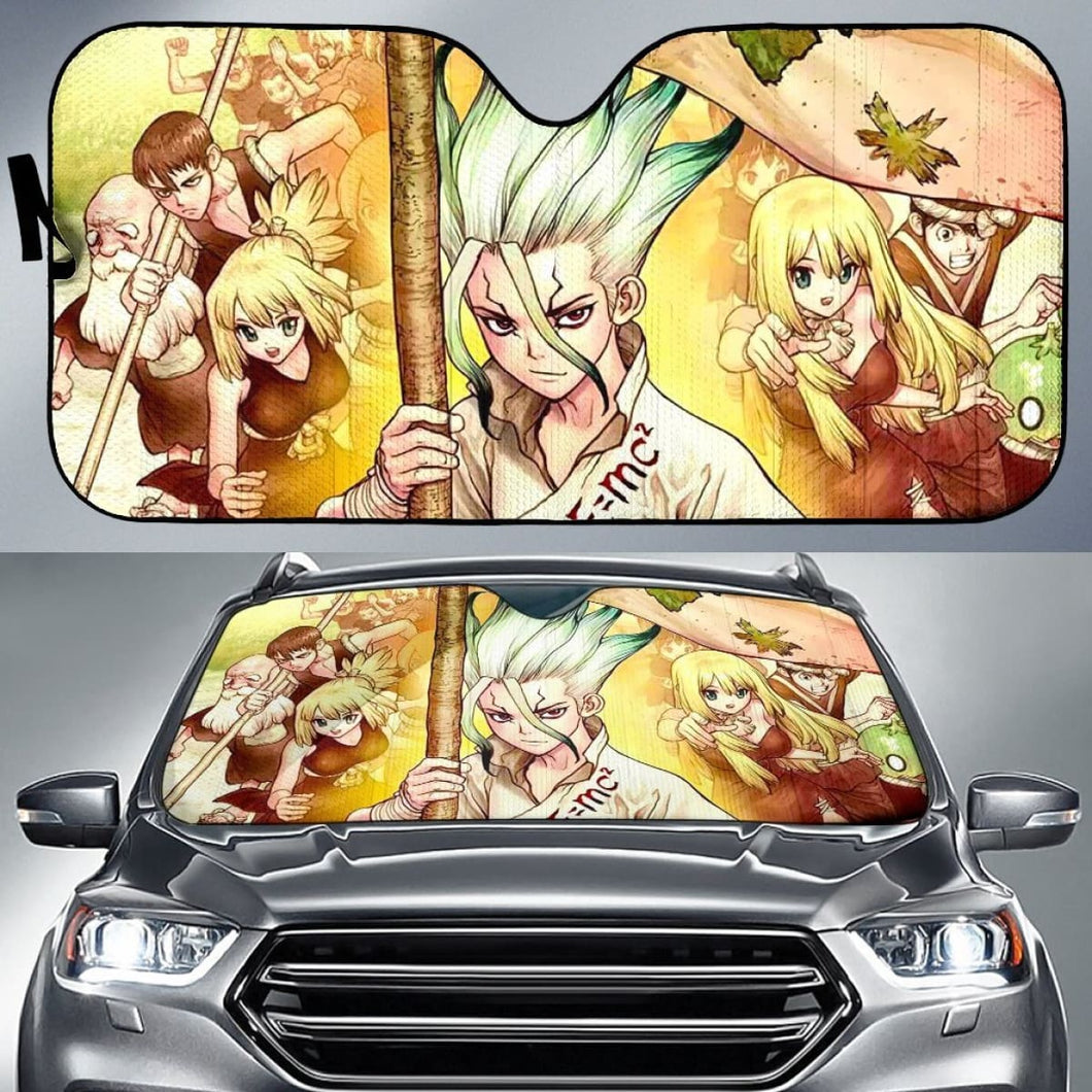Dr Stone Auto Sunshade Anime 2020 Universal Fit 225311 - CarInspirations