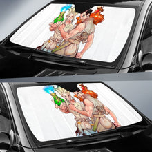 Load image into Gallery viewer, Dr Stone Funny Senku &amp; Taiju Auto Sunshade Anime 2020 Universal Fit 225311 - CarInspirations