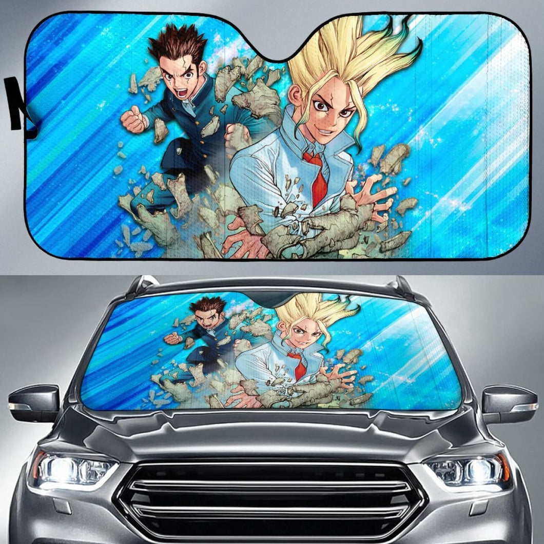 Dr Stone Hd Auto Sunshade Anime 2020 Universal Fit 225311 - CarInspirations