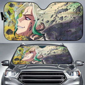 Dr Stone Senku Auto Sunshade Anime 2020 Universal Fit 225311 - CarInspirations