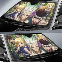 Load image into Gallery viewer, Dr Stone Senku &amp; Friends Auto Sunshade Anime 2020 Universal Fit 225311 - CarInspirations