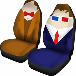 Dr Who Art Custom Cartoon Car Seat Covers (Set Of 2) Universal Fit 051012 - CarInspirations
