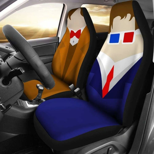 Dr Who Art Custom Cartoon Car Seat Covers (Set Of 2) Universal Fit 051012 - CarInspirations