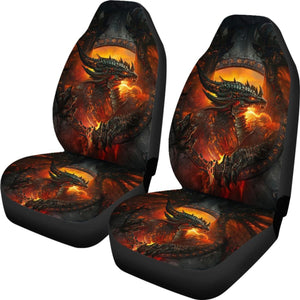 Dragon Art Game Of Thrones Car Seat Covers Movie H053120 Universal Fit 072323 - CarInspirations