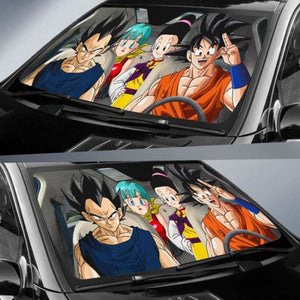 Dragon Ball Anime Goku Vegeta Auto Sun Shade 918b Universal Fit - CarInspirations