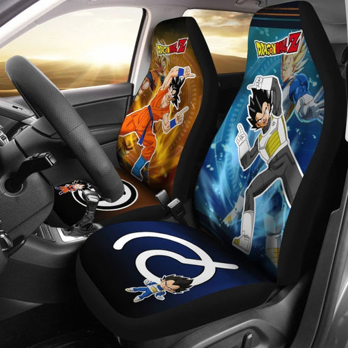 Dragon Ball Car Seat Covers Vegeta And Goku Fusion Dance Universal Fit 194801 - CarInspirations