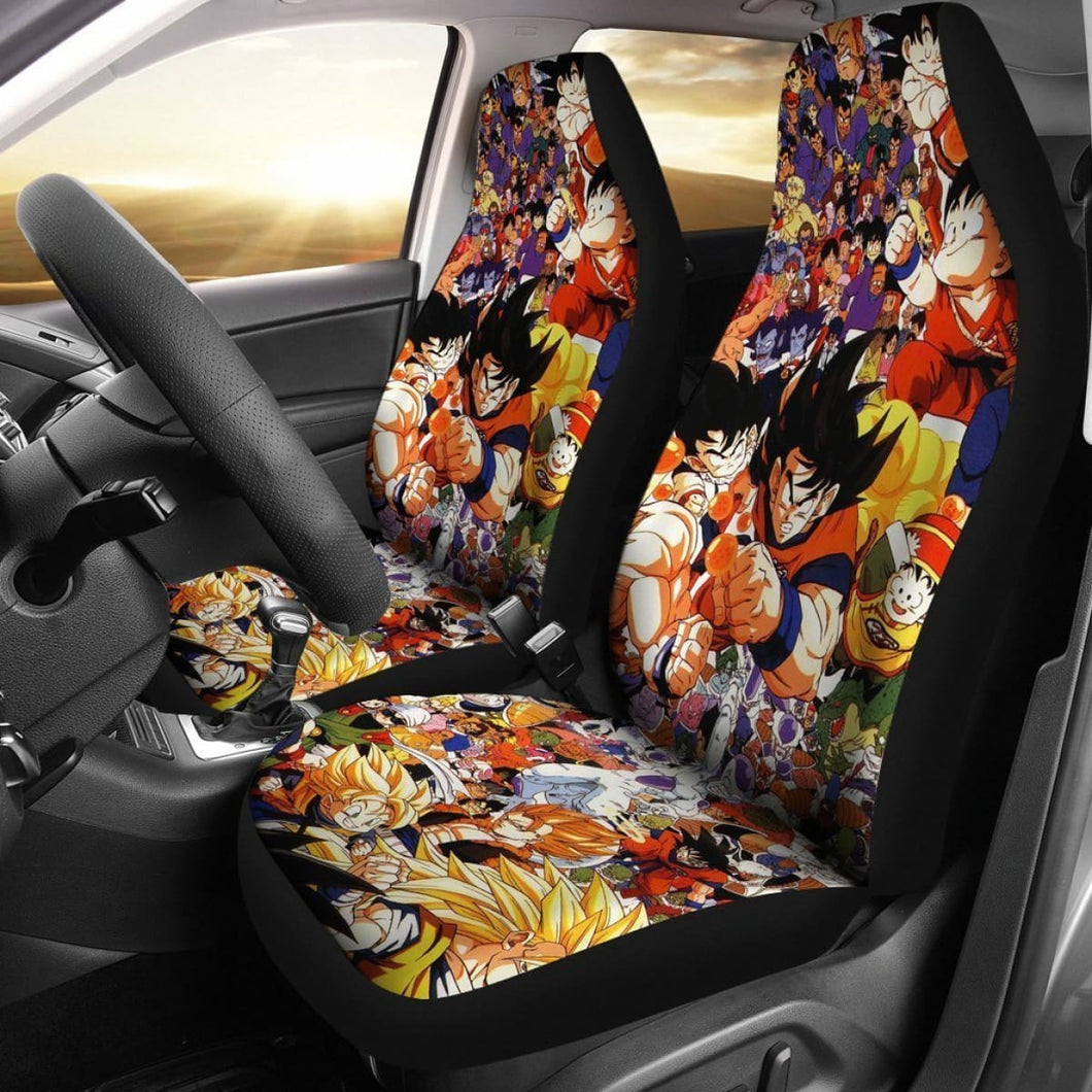 Dragon Ball Full Character Car Seat Covers Lt02 Universal Fit 225721 - CarInspirations