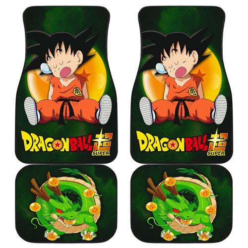 Dragon Ball Kid Songoku Slepping Car Floor Mats Manga Universal Fit 103530 - CarInspirations