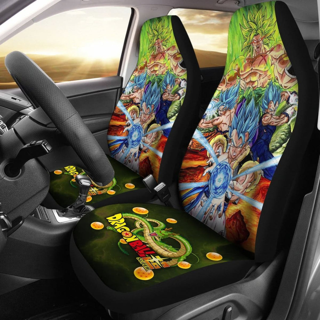 Dragon Ball Super Art Car Seat Covers Manga Fan Gift Universal Fit 103530 - CarInspirations