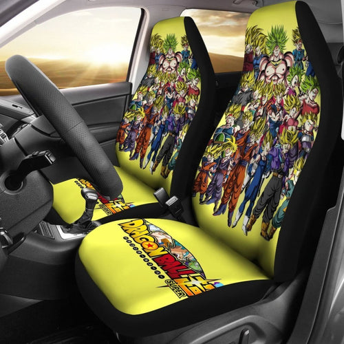 Dragon Ball Super Saiyan Squad Seat Covers Lt02 Universal Fit 225721 - CarInspirations