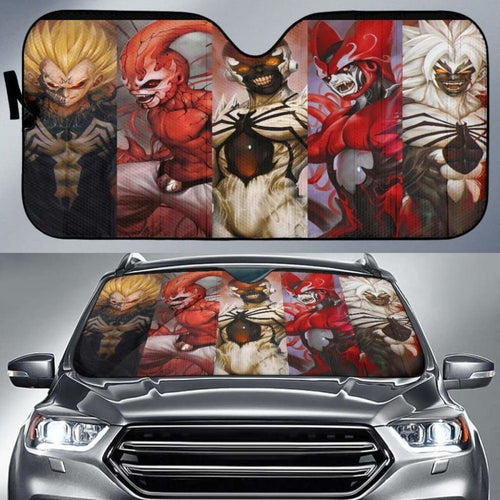 Dragon Ball X Venom Car Sun Shades 918b Universal Fit - CarInspirations