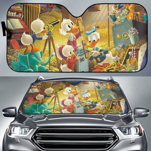 Ducktales In Treasure Auto Sun Shade Nh07 Universal Fit 111204 - CarInspirations