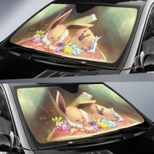 Load image into Gallery viewer, Eevee pokemon auto sun shades 918b Universal Fit - CarInspirations