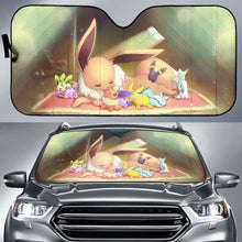 Load image into Gallery viewer, Eevee pokemon auto sun shades 918b Universal Fit - CarInspirations
