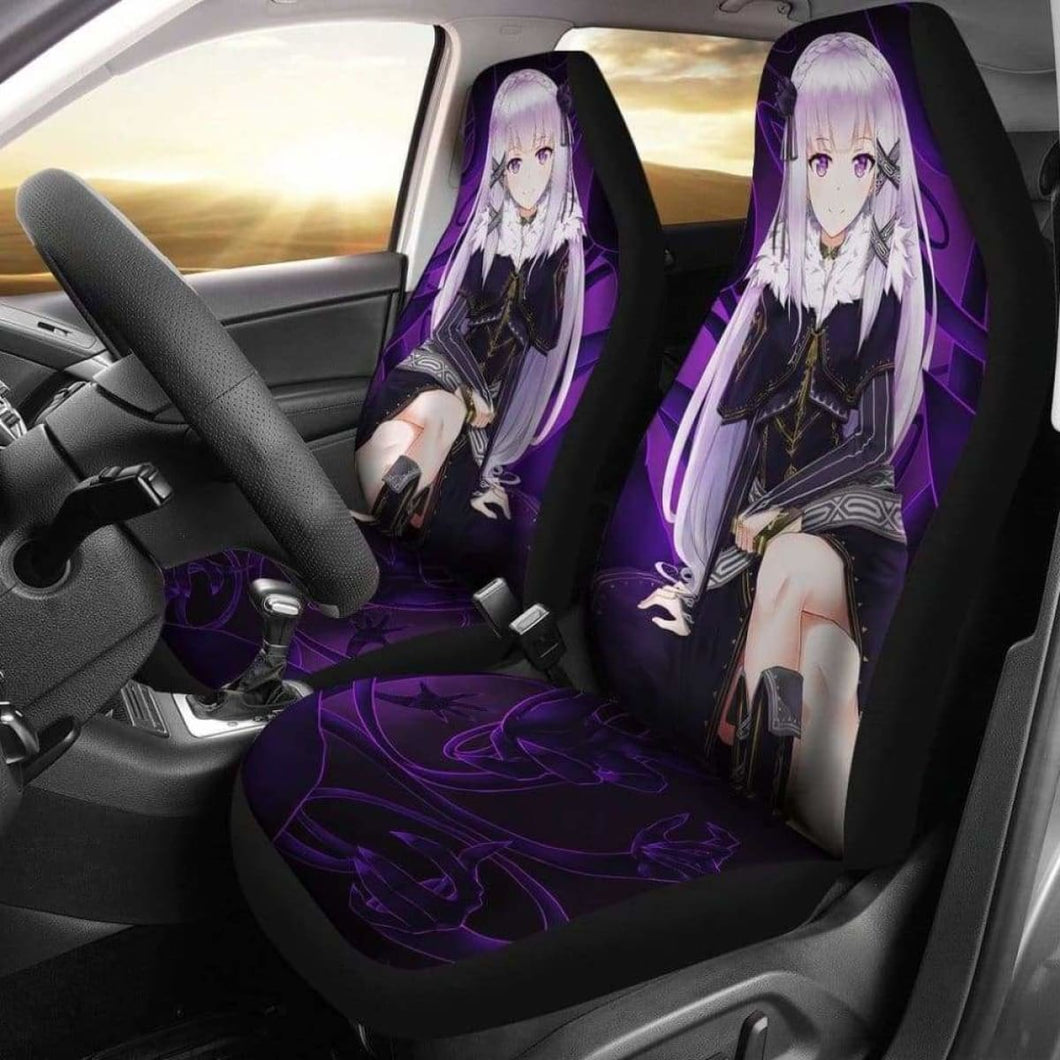 Emilia Re:Zero Car Seat Covers Universal Fit 051012 - CarInspirations